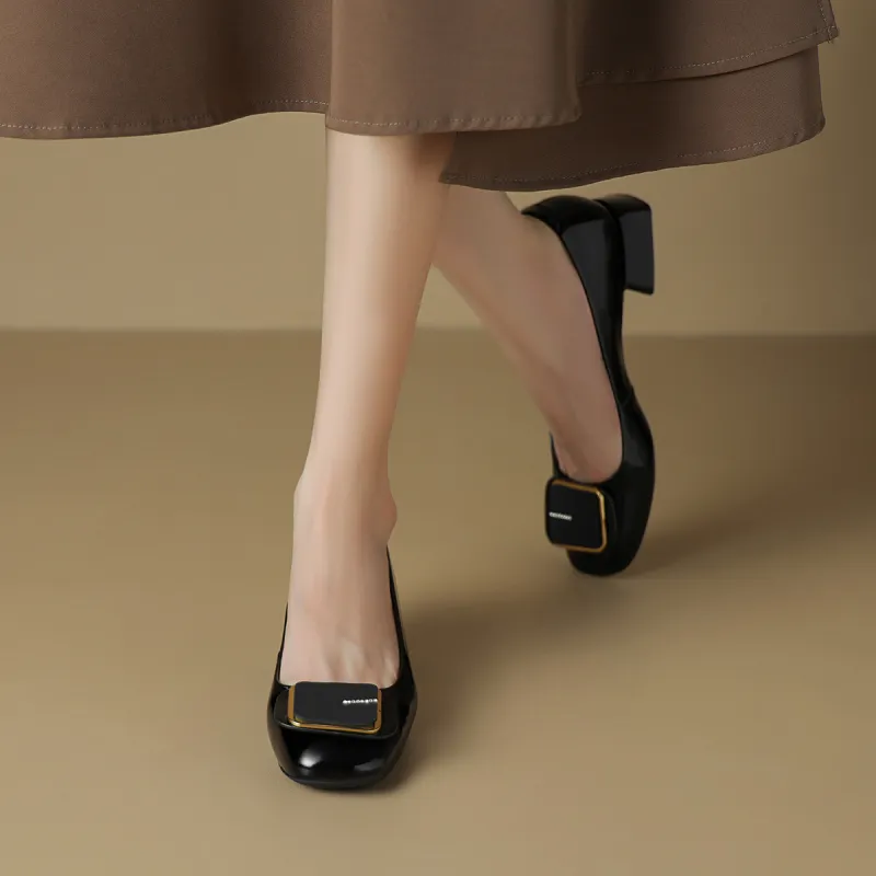 BOERDIQI Chunky Heel High Heels 3.2cm Women's-4