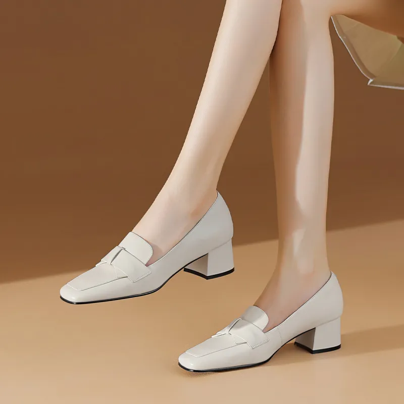 BOERDIQI Chunky Heel High Heels 4.5cm Women's-7