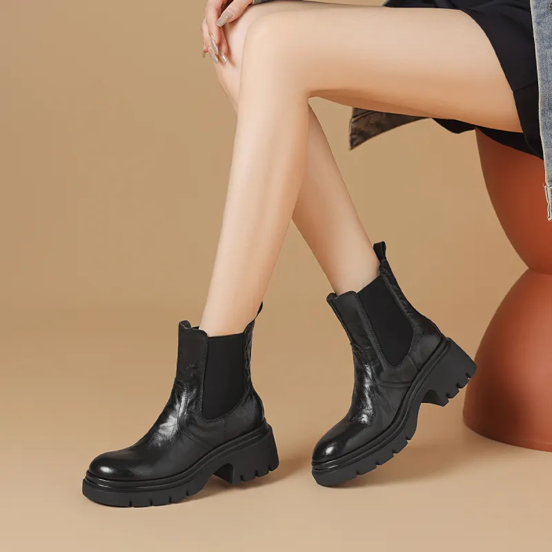 BOERDIQI Crew Chelsea Boots 4.5cm Women's-5