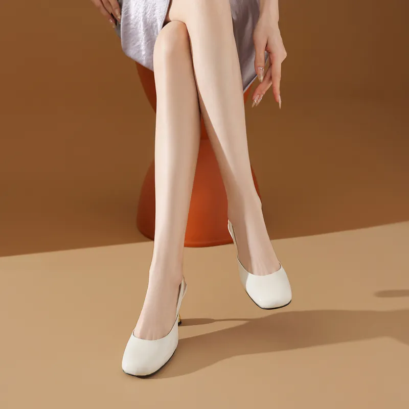 BOERDIQI Flared Heel High Heels 8cm Women's-4