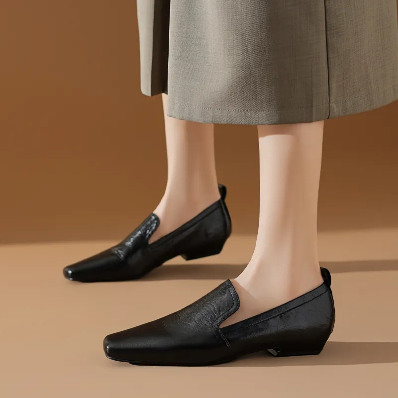 BOERDIQI Loafers Women's Black/Beige Apricot-3