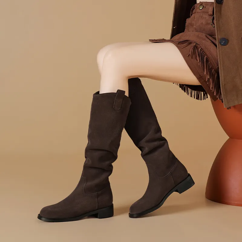 BOERDIQI Knee-high Boots 3.4cm Women's-10