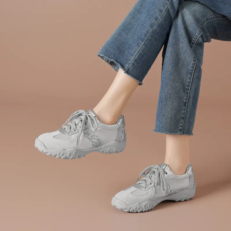 BOERDIQI German Army Trainers Breathable Lightweight Low-Top Casual Shoes Women's-7