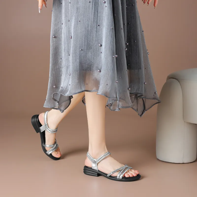 BOERDIQI One Strap Sandals 3.5cm Women's-11
