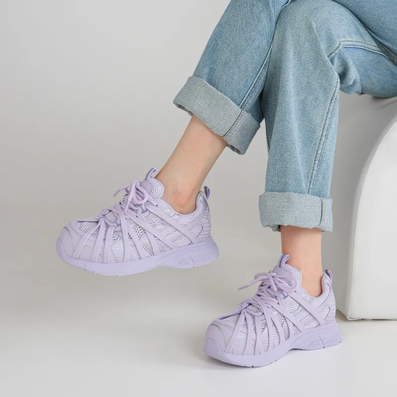 BOERDIQI Lightweight And Breathable Low Top Chunky Sneakers Women's-1