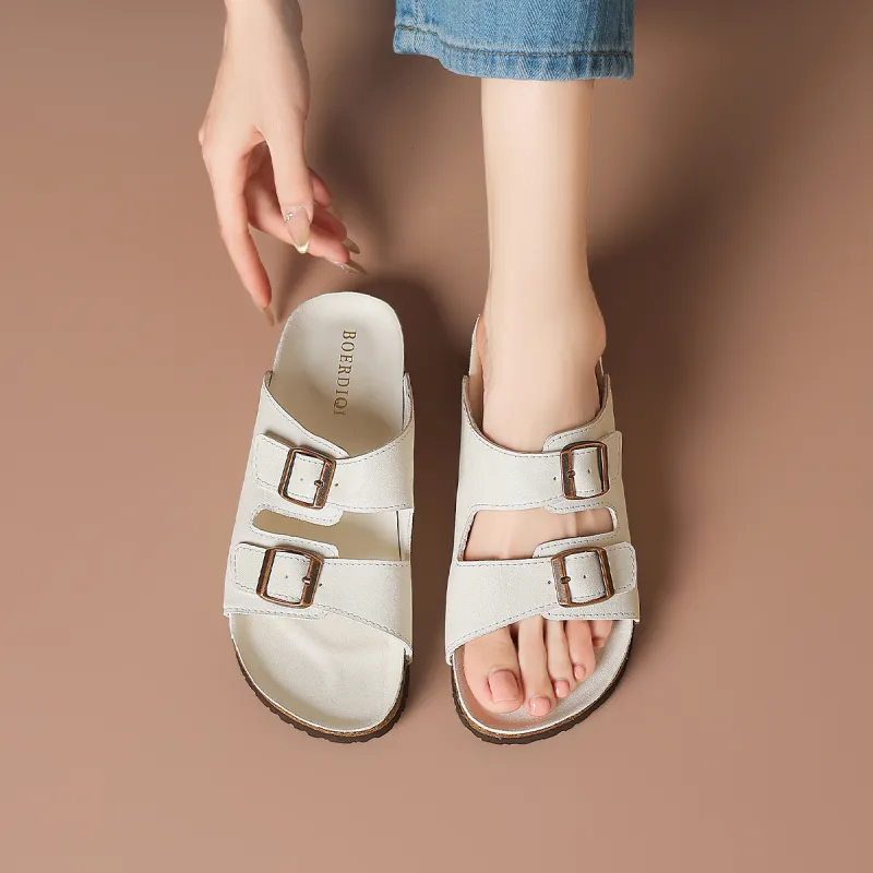 BOERDIQI Abrasion Resistant Slide Slippers Women's-5