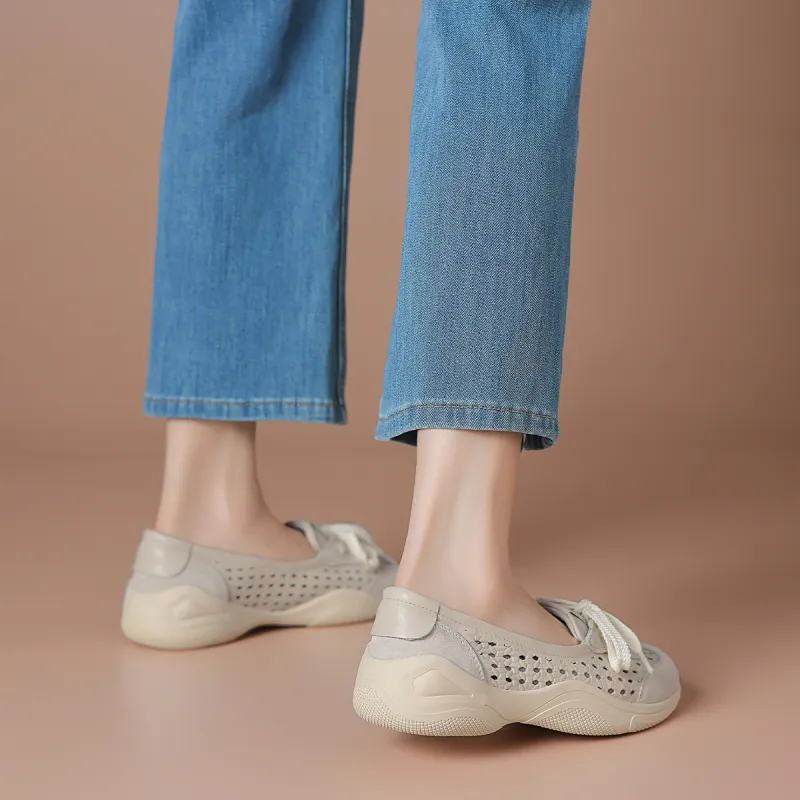 BOERDIQI Breathable And Lightweight Low Top Casual Shoes Women's-5