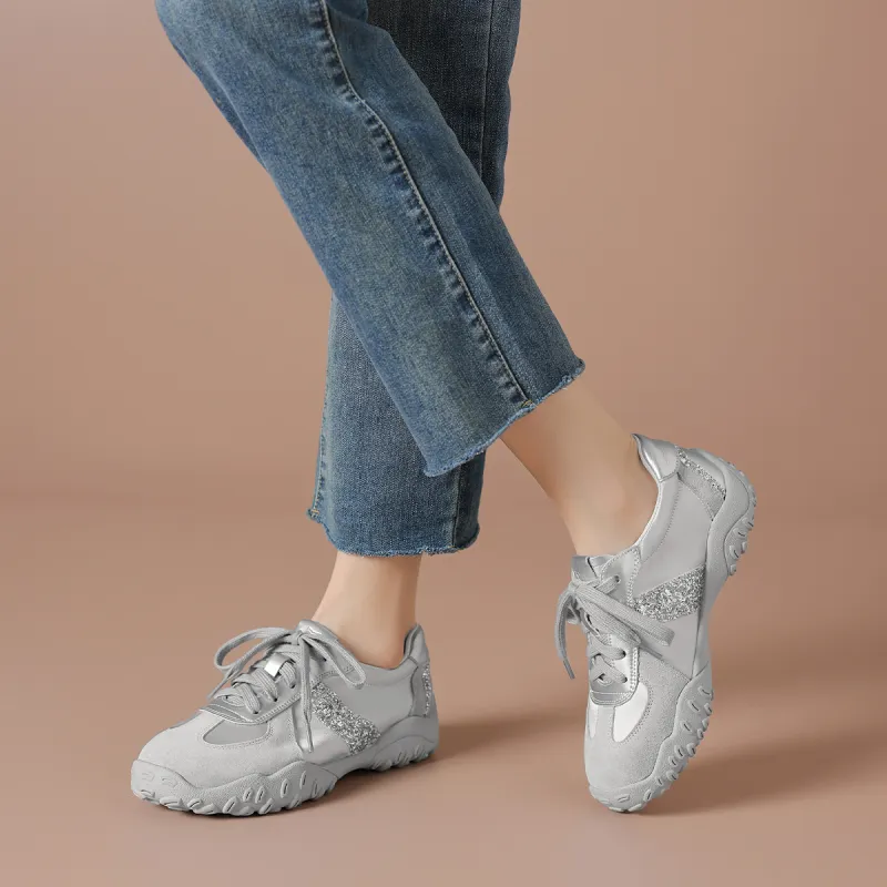BOERDIQI German Army Trainers Breathable Lightweight Low-Top Casual Shoes Women's-9
