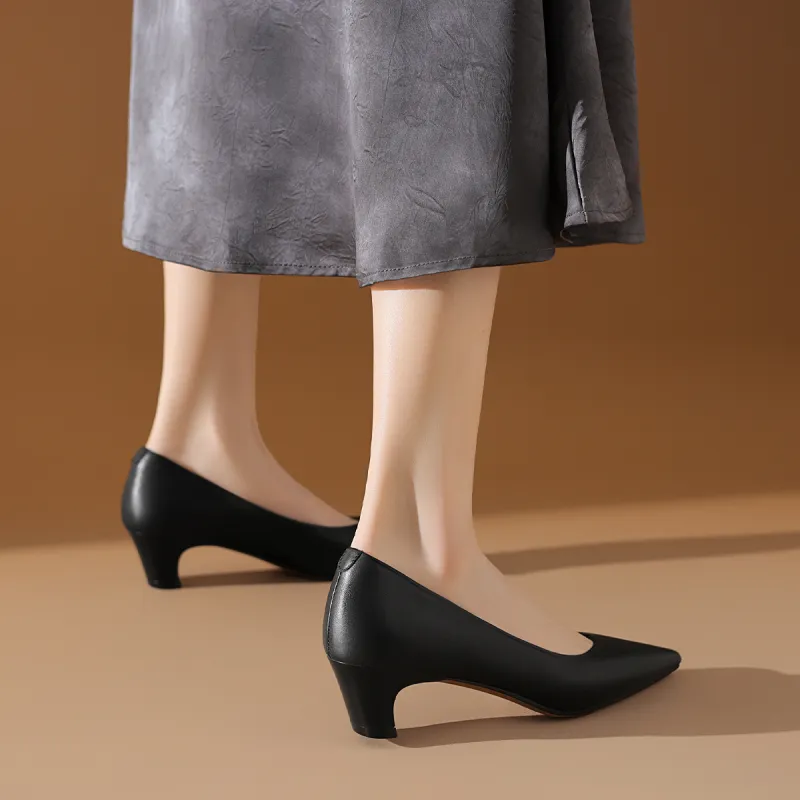 BOERDIQI Chunky Heel High Heels 4.7cm Women's-5