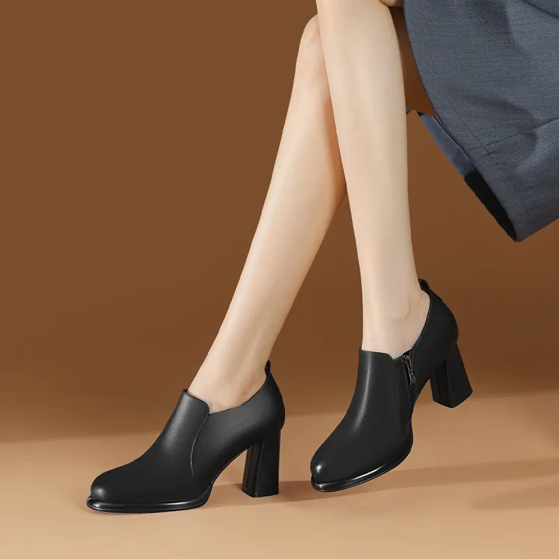 BOERDIQI Ankle Boots Women's Black-4
