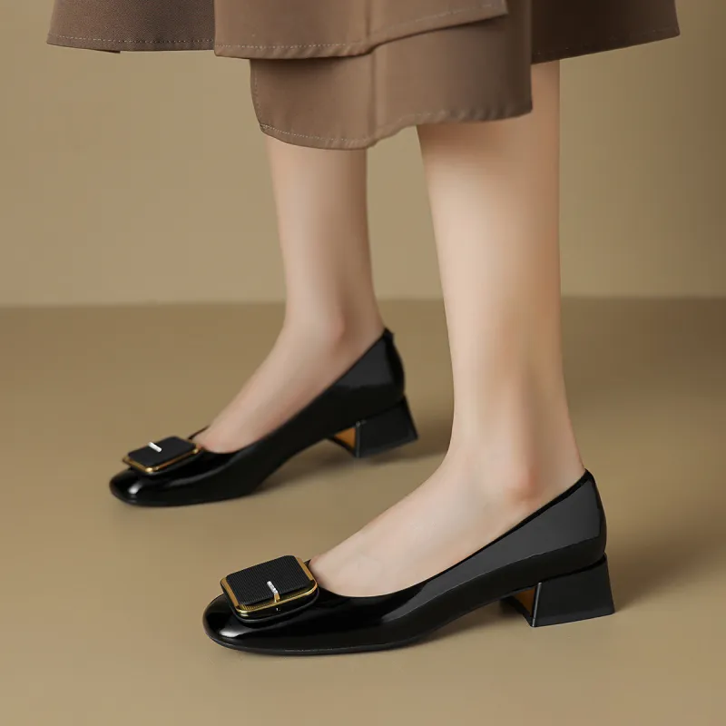 BOERDIQI Chunky Heel High Heels 3.2cm Women's-1