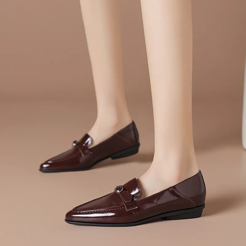 BOERDIQI Loafers Women's Black/Burgundy-9