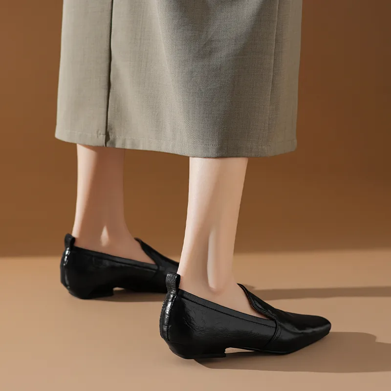 BOERDIQI Loafers Women's Black/Beige Apricot-5