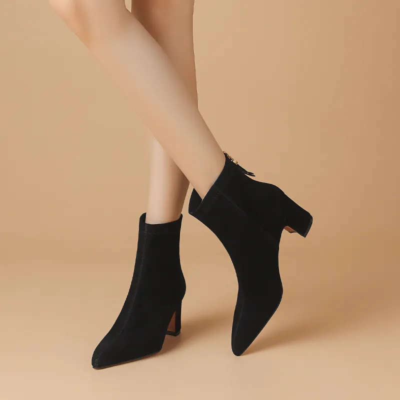 BOERDIQI Ankle Boots Women's Black/Khaki-3