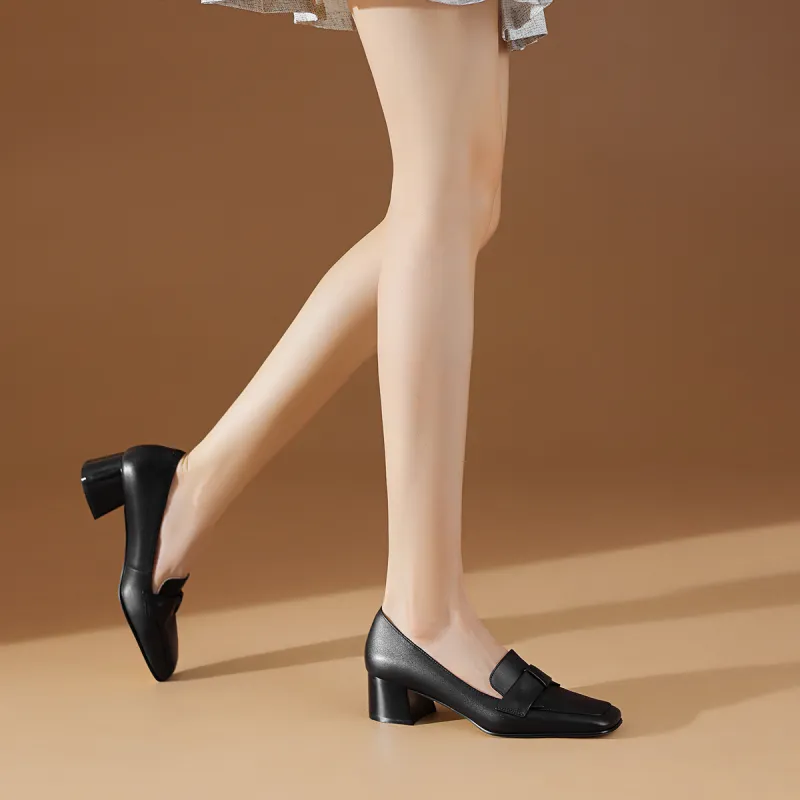 BOERDIQI Chunky Heel High Heels 4.5cm Women's-5