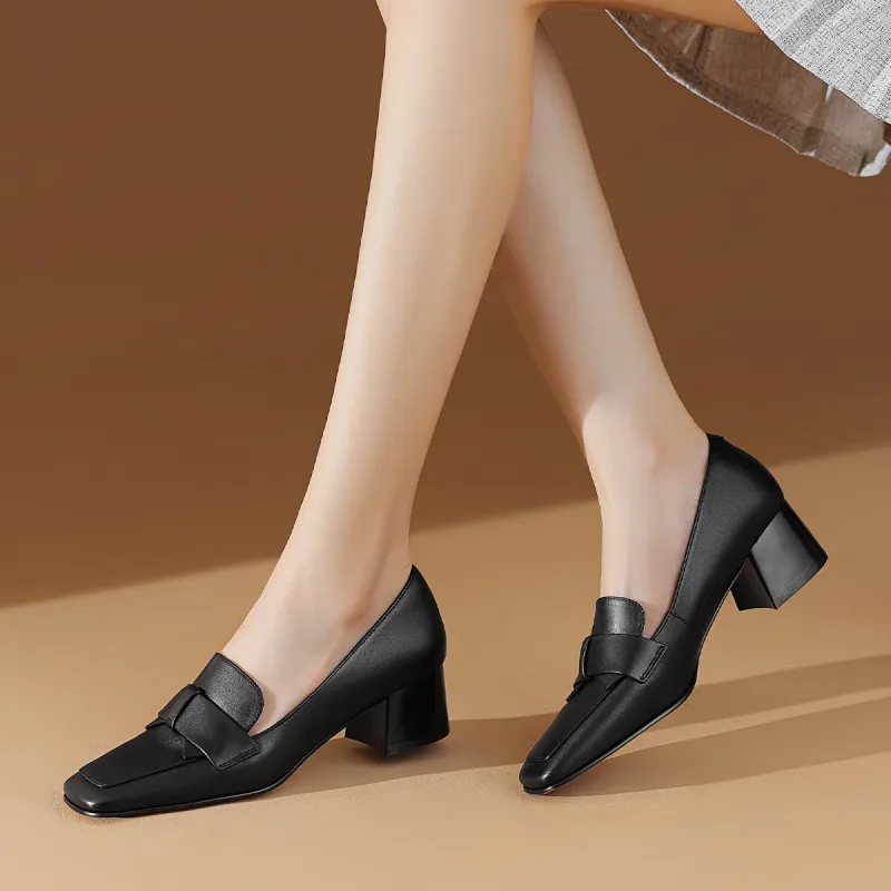 BOERDIQI Chunky Heel High Heels 4.5cm Women's-3