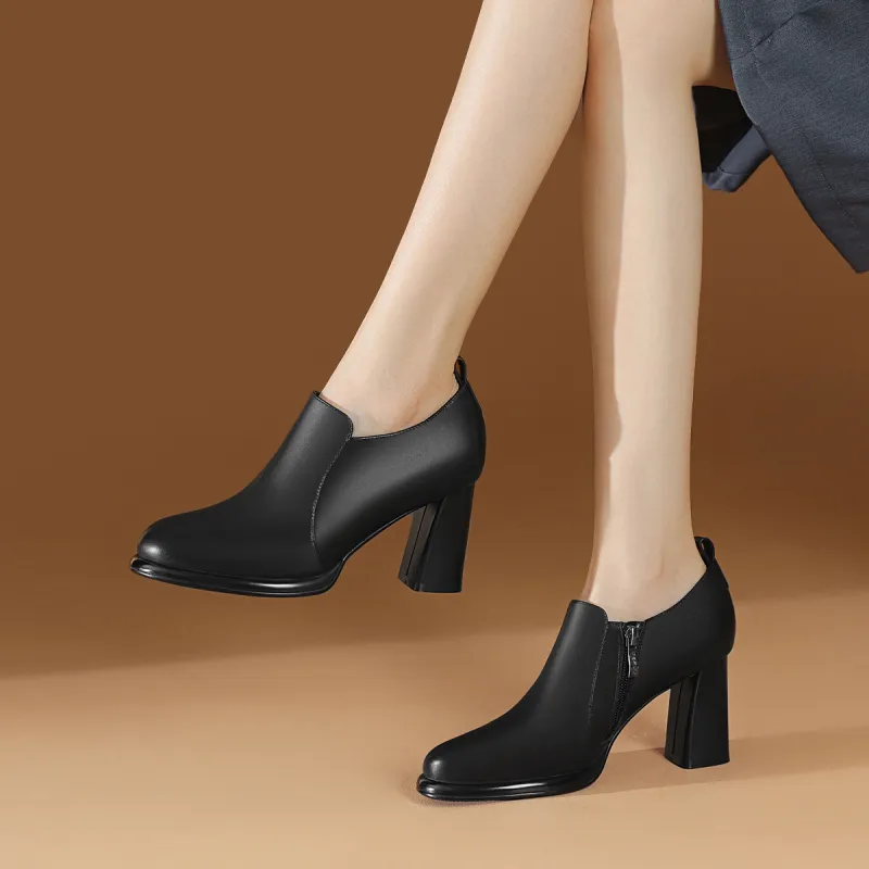 BOERDIQI Ankle Boots Women's Black-1