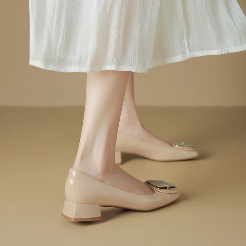 BOERDIQI Chunky Heel High Heels 3.2cm Women's-12