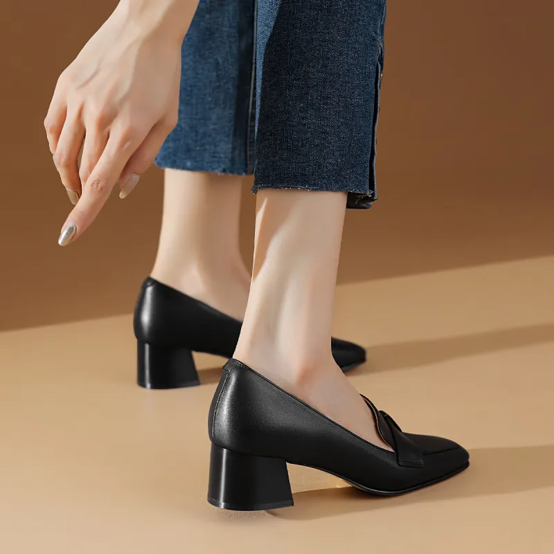 BOERDIQI Chunky Heel High Heels 4.5cm Women's-4