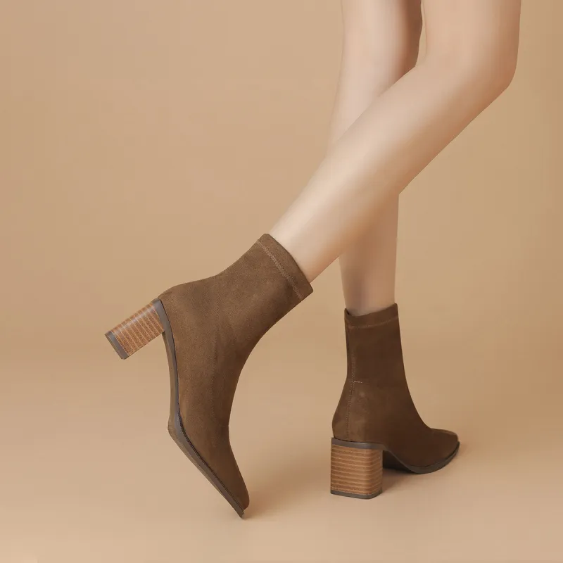 BOERDIQI Ankle Boots 6cm Women's Black-8