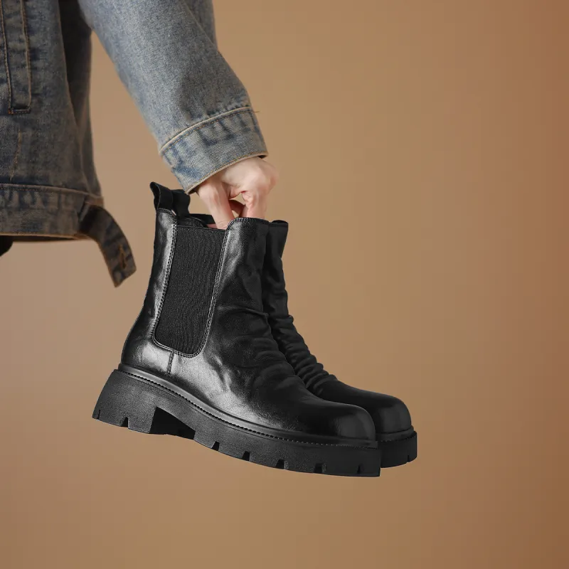 BOERDIQI Short Chelsea Boots 4.8cm Women's-6