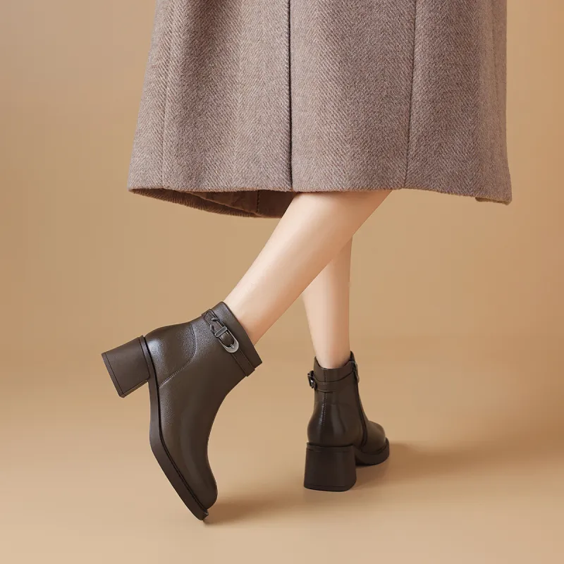 BOERDIQI Ankle Boots 5.7cm Women's-10