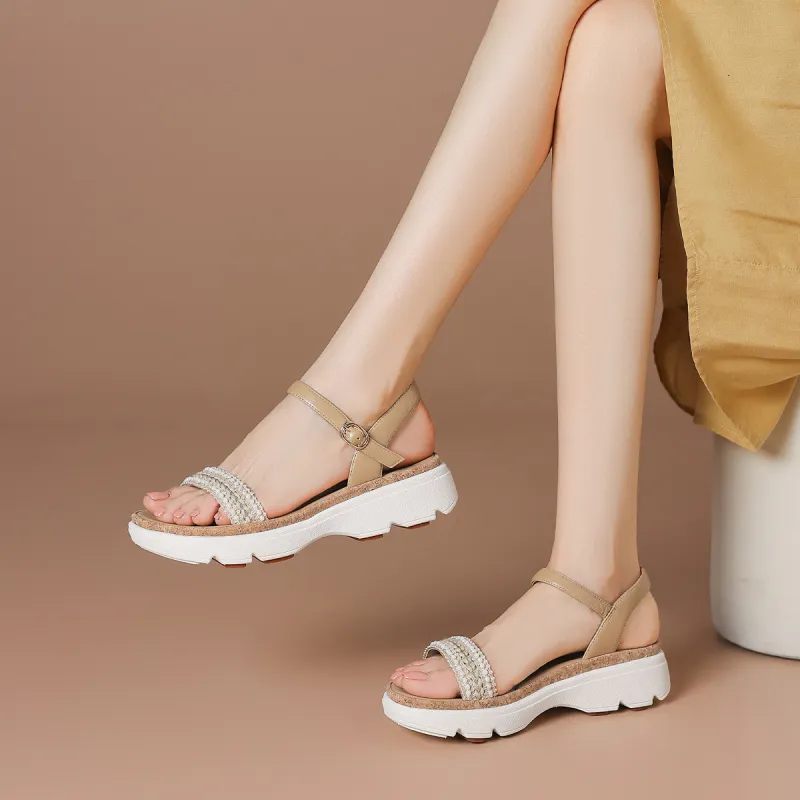 BOERDIQI One Strap Sandals 3.5cm Women's-8