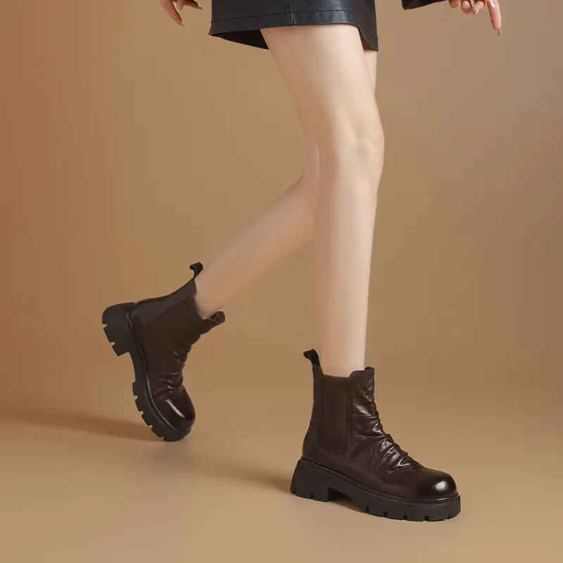 BOERDIQI Short Chelsea Boots 4.8cm Women's-11