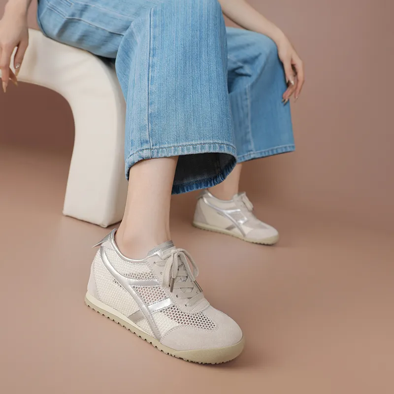 BOERDIQI Breathable And Lightweight Mid Top Casual Shoes Women's-4