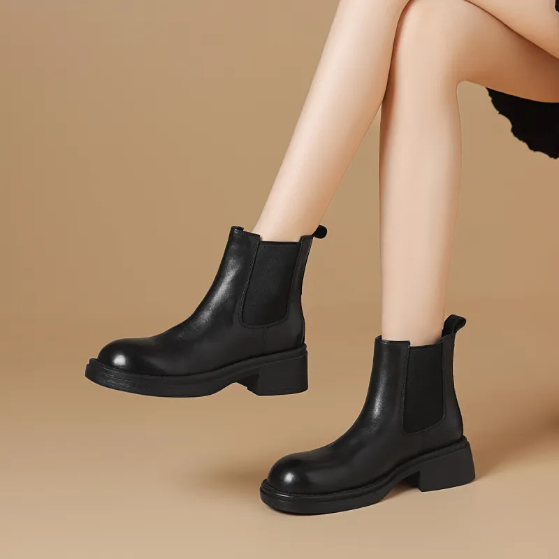 BOERDIQI Short Chelsea Boots 4.5cm Women's-2