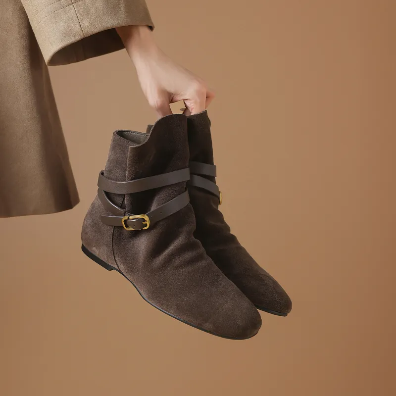 BOERDIQI Ankle Boots 0.7cm Women's-13