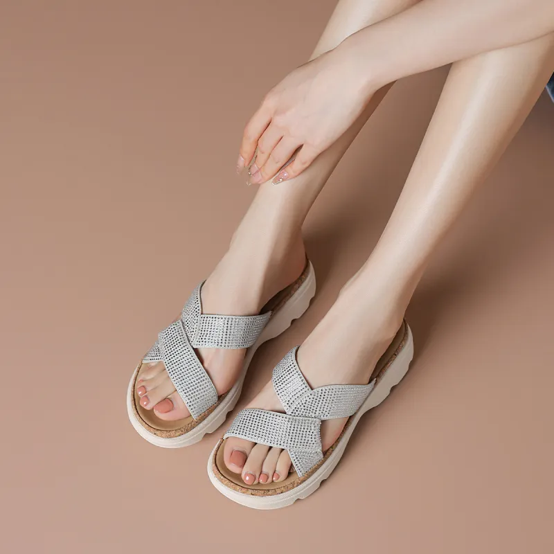 BOERDIQI Abrasion Resistant Slide Slippers Women's-2