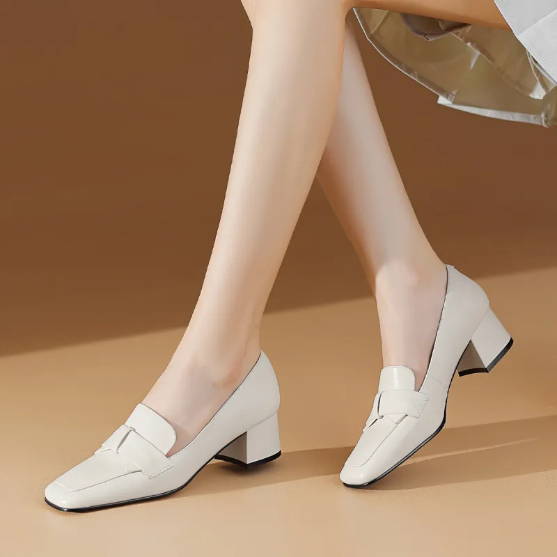 BOERDIQI Chunky Heel High Heels 4.5cm Women's-8