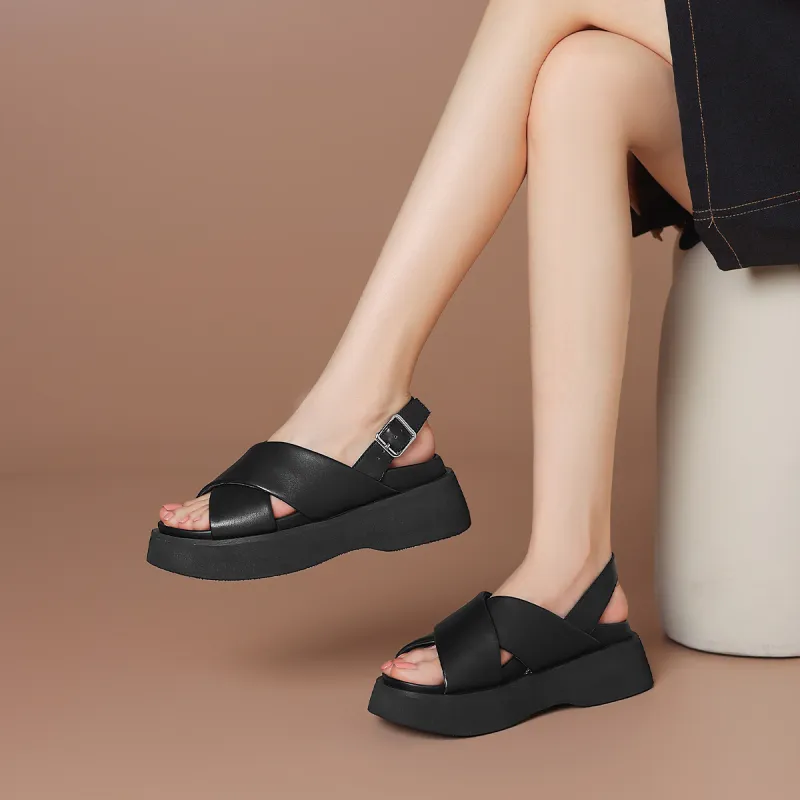 BOERDIQI One Strap Sandals 5cm Women's-8