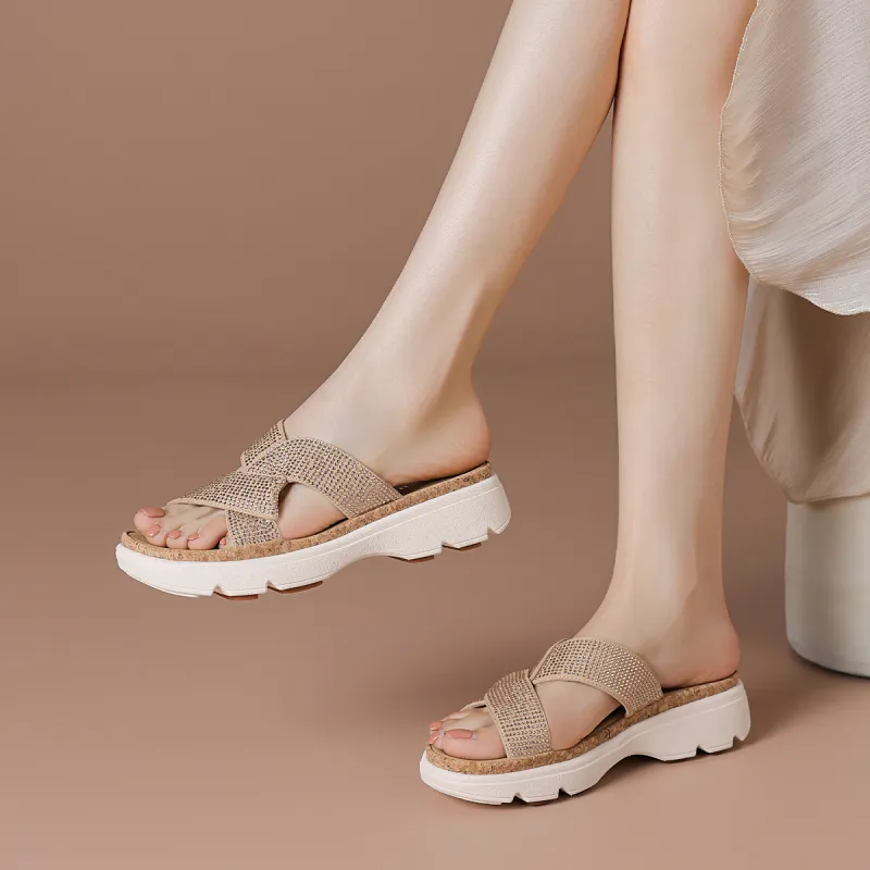 BOERDIQI Abrasion Resistant Slide Slippers Women's-8
