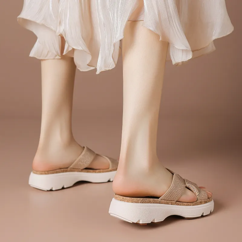 BOERDIQI Abrasion Resistant Slide Slippers Women's-13