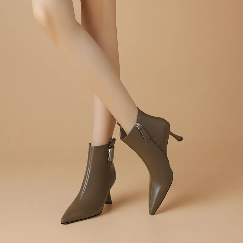 BOERDIQI Ankle Boots 7cm Women's-8
