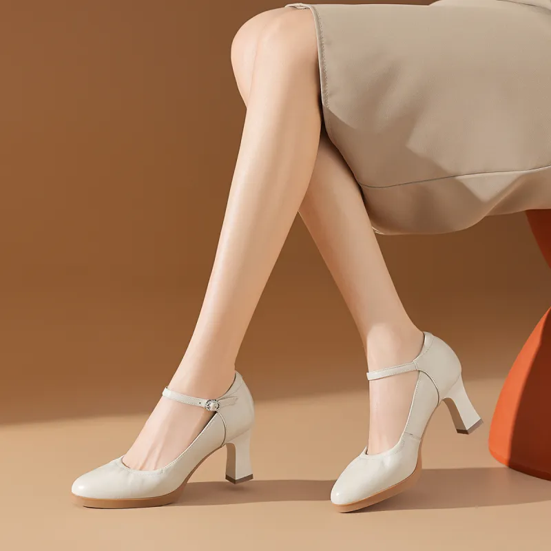 BOERDIQI Chunky Heel High Heels 6.8cm Women's-9