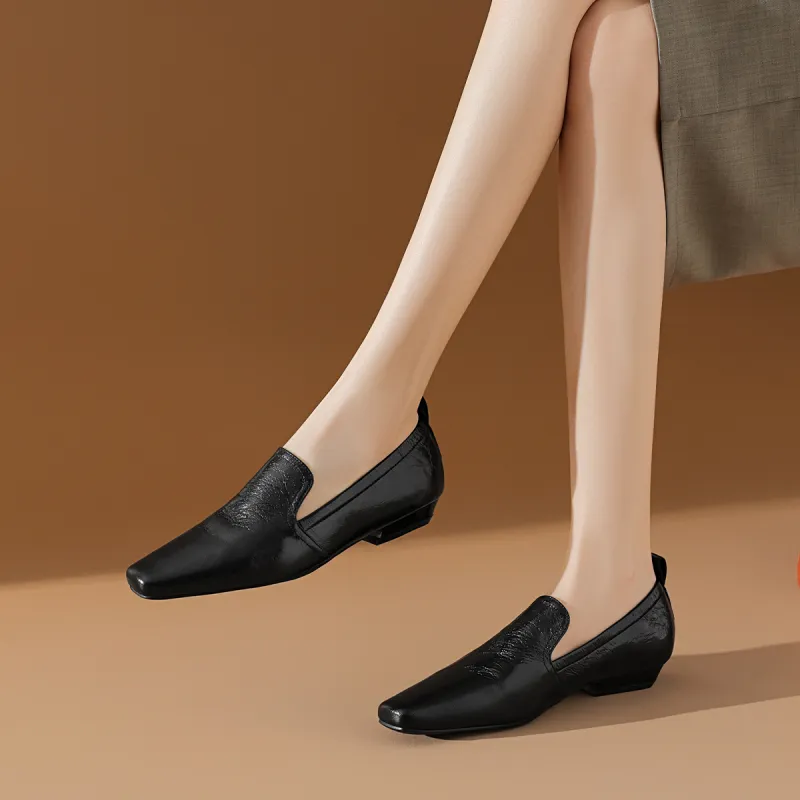 BOERDIQI Loafers Women's Black/Beige Apricot-1