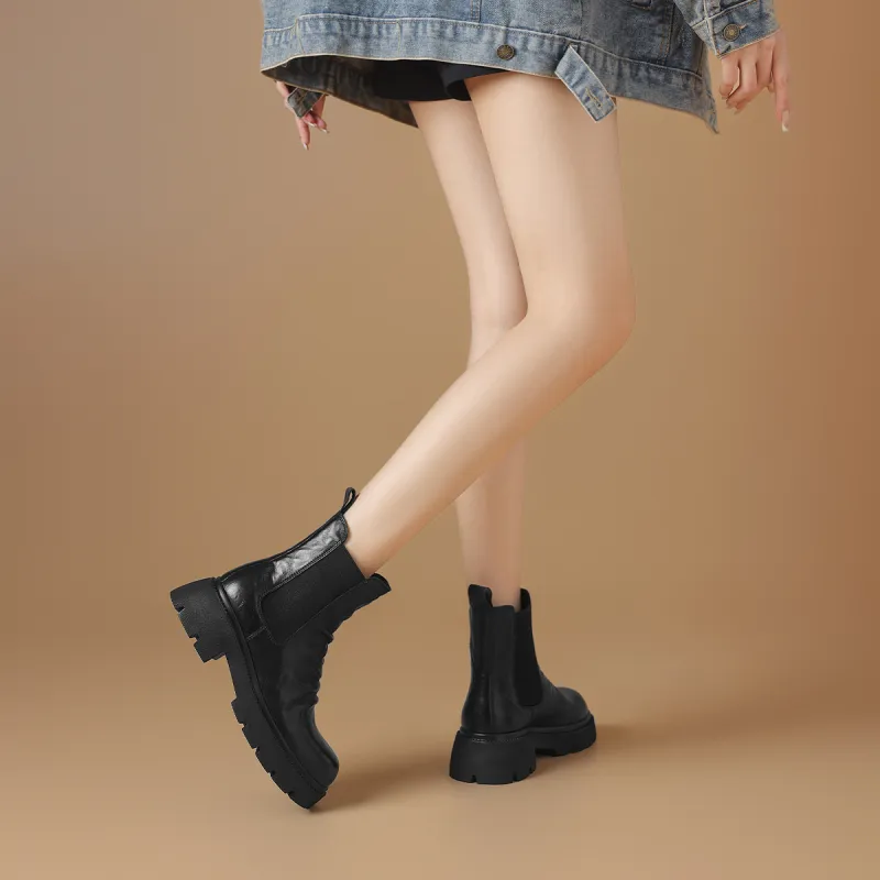 BOERDIQI Short Chelsea Boots 4.8cm Women's-4