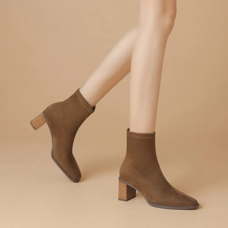 BOERDIQI Ankle Boots 6cm Women's Black-9