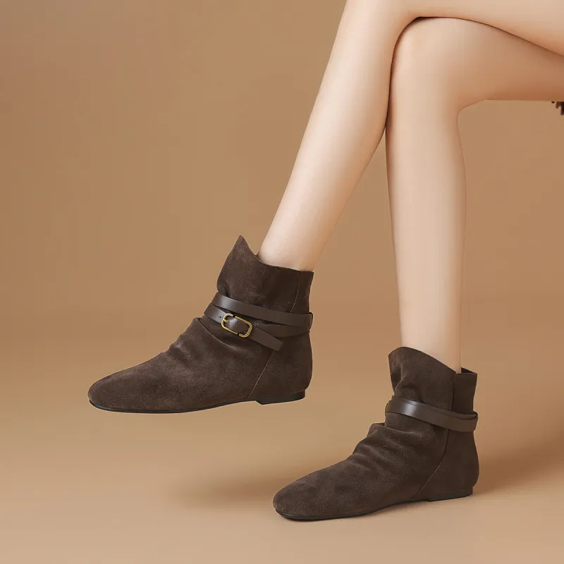 BOERDIQI Ankle Boots 0.7cm Women's-8