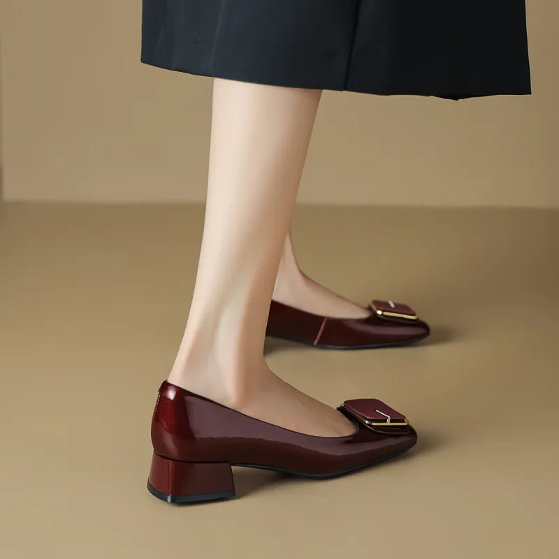BOERDIQI Chunky Heel High Heels 3.2cm Women's-19