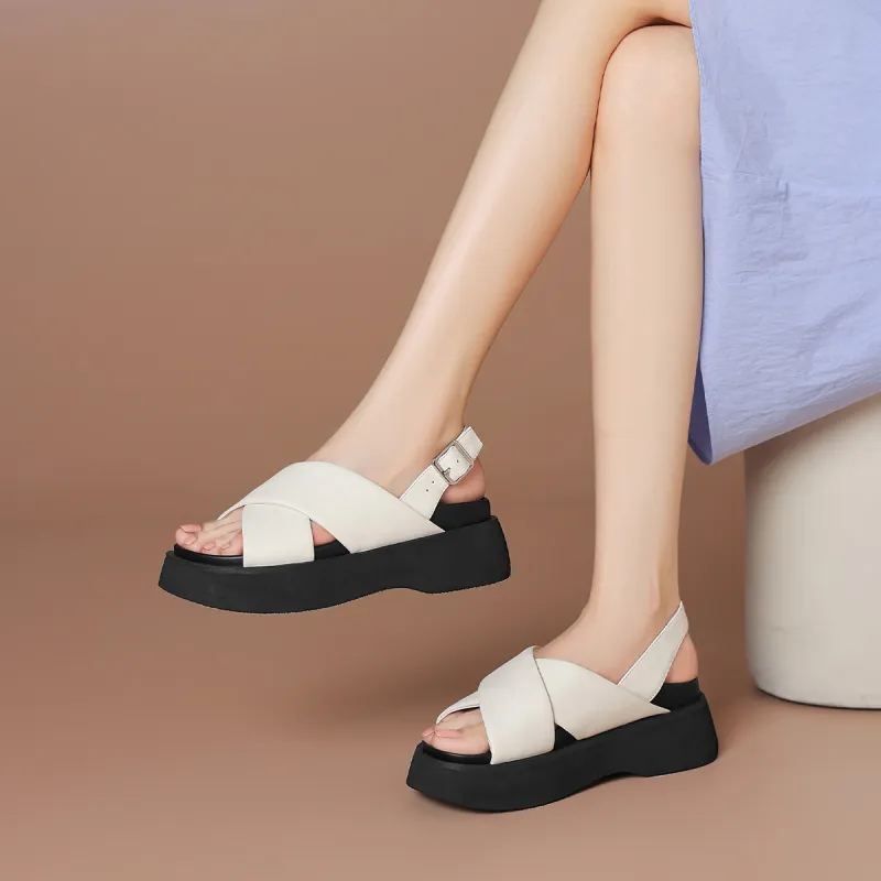 BOERDIQI One Strap Sandals 5cm Women's-1