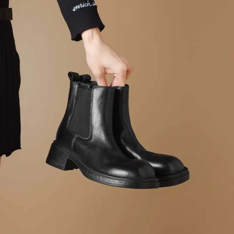 BOERDIQI Short Chelsea Boots 4.5cm Women's-6