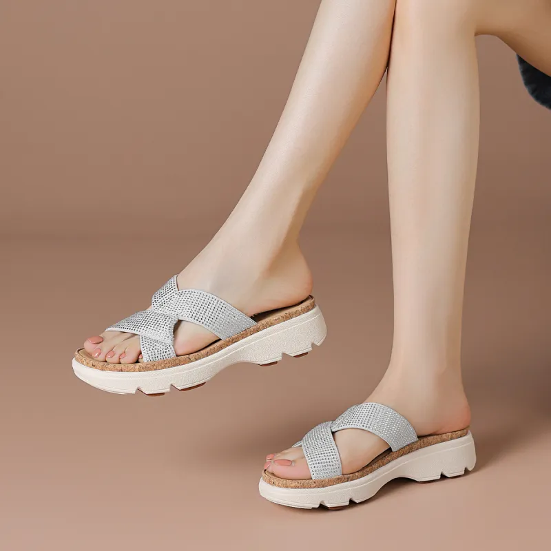 BOERDIQI Abrasion Resistant Slide Slippers Women's-1