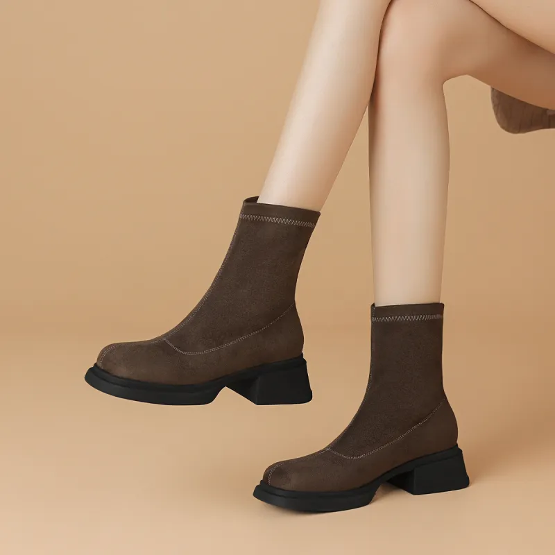 BOERDIQI Ankle Boots 5cm Women's-7
