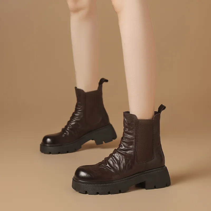 BOERDIQI Short Chelsea Boots 4.8cm Women's-12