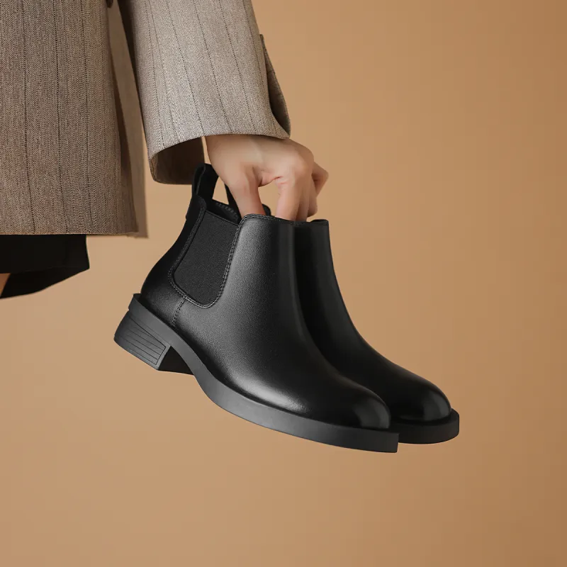 BOERDIQI Chelsea Boots Women's Black/Brown-5