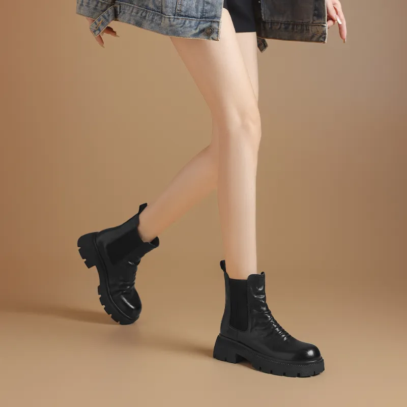 BOERDIQI Short Chelsea Boots 4.8cm Women's-3